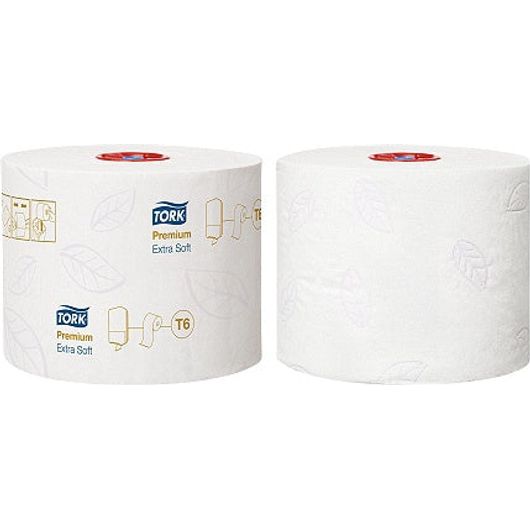Toalett papir hvit Premium Extra Soft T6
